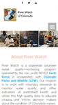 Mobile Screenshot of coloradoriverwatch.org
